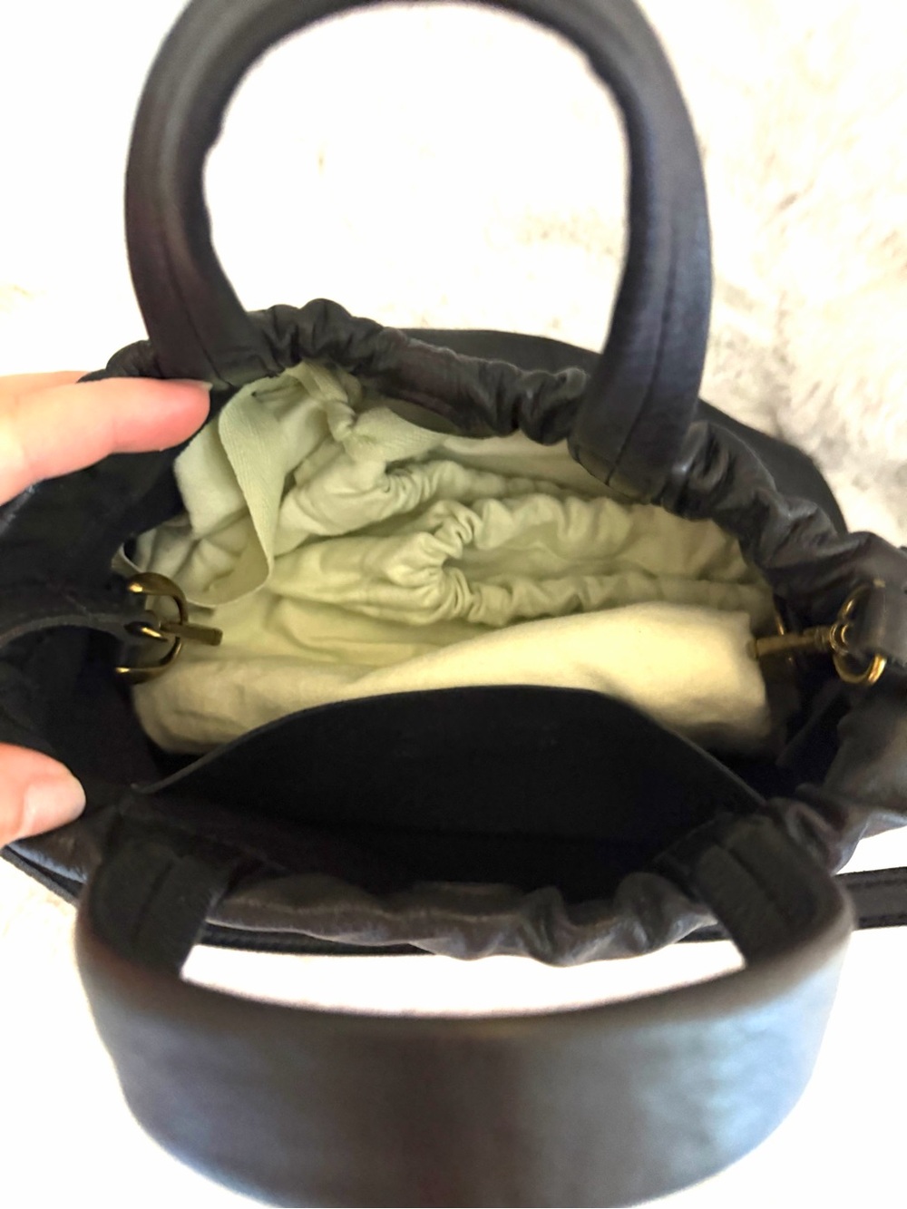 Madewell Black Women's Leather Top-Handle Bag - Picture 2 of 3